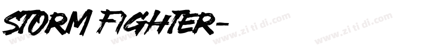 Storm Fighter字体转换